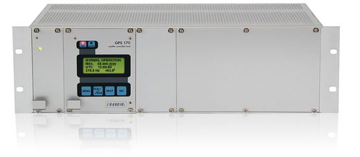 GPS clock appliance in rack mount enclosure for customized time and frequency synchronization systems. 
