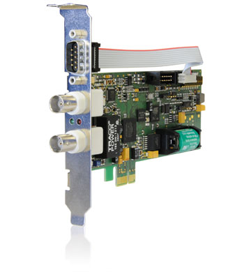 The board GPS180PEX is designed as a low profile board for computers with PCI Express interface. It provides high precise time to your computer.