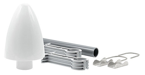 The GPS antenna combines a planar antenna and a frequency converter, which translates the high-frequency phase-modulated spread spectrum signal of the GPS system to an intermediate frequencyo al cielo abierto