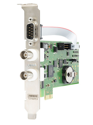 The board TCR180PEX is a low profile board for computers with PCI Express interface